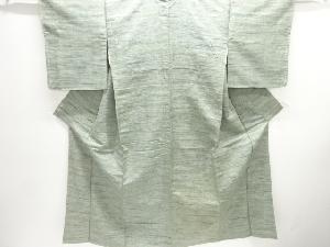 アンティーク　横段織り出し手織り紬着物